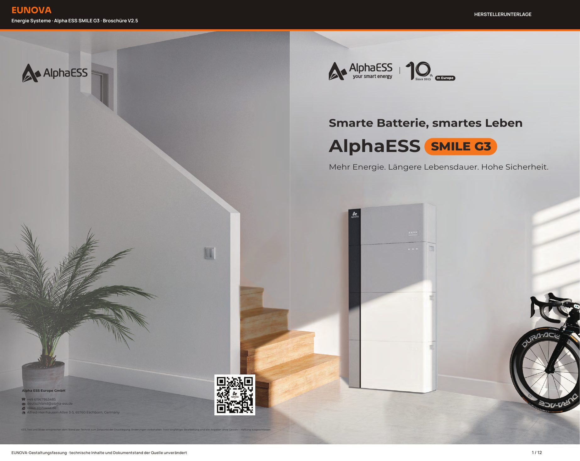 Vorschau: Alpha ESS SMILE G3 · Broschüre V2.5