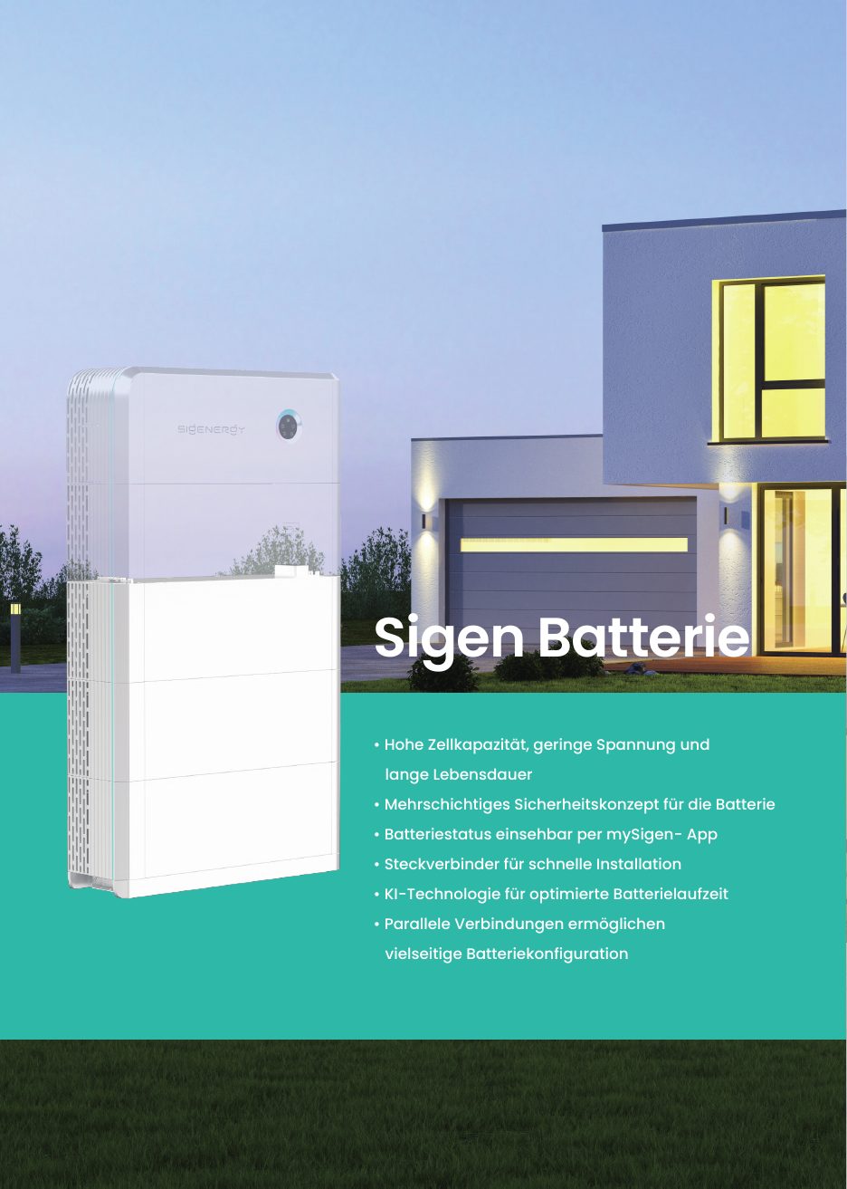 Vorschau: Sigen Battery BAT 5.0 / 8.0 · Deutsch