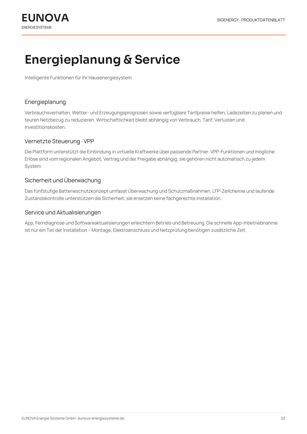 SigenStor All-in-One – Seite 3 von 10