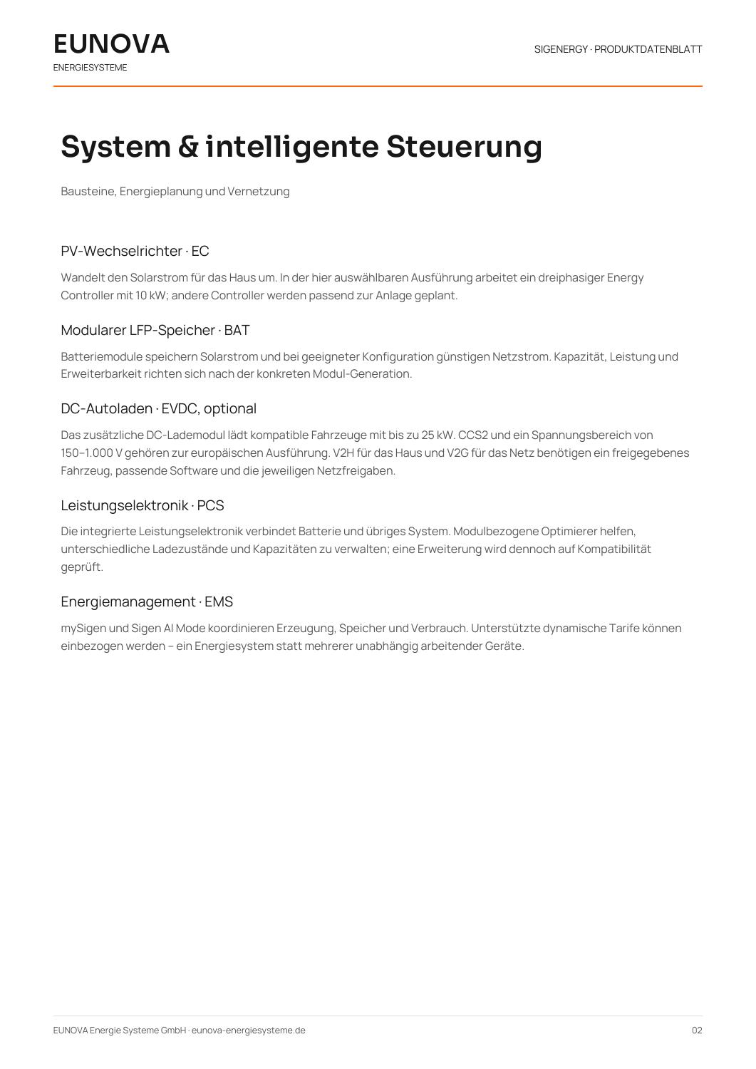 SigenStor All-in-One – Seite 2 von 10
