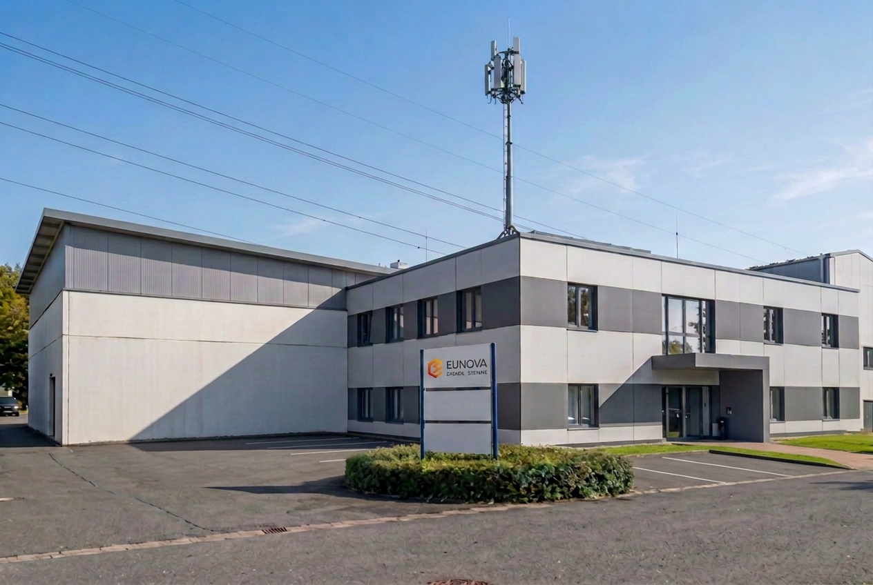EUNOVA Bürogebäude in Paderborn – Seitenansicht